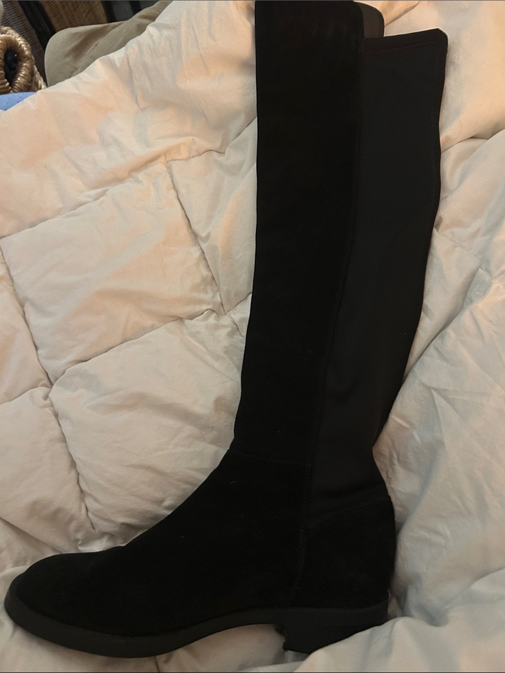 Blondo soft suede/stretch calf tall waterproof boots